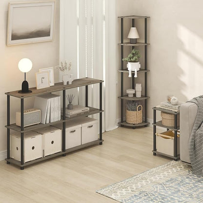 Furinno Turn-N-Tube Side Table, 3-Tier End Table - Image 4
