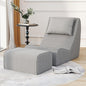 Giant Bean Bag Chair for Adults, Corduroy Chaise Lounge by SnugSofeeFoamSofa