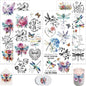 4 Sheets Rub on Transfers for Crafts, Dragonflies Furniture Transfers for Wood by Dorsbaby
