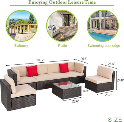 Vongrasig 8 Pieces Patio Furniture Set - Image 4