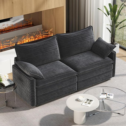 Vesgantti 74" Loveseat Sofa for Living Room, Comfy Cloud Couch Deep Seat by Vesgantti