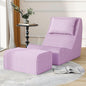 Giant Bean Bag Chair for Adults, Corduroy Chaise Lounge by SnugSofeeFoamSofa