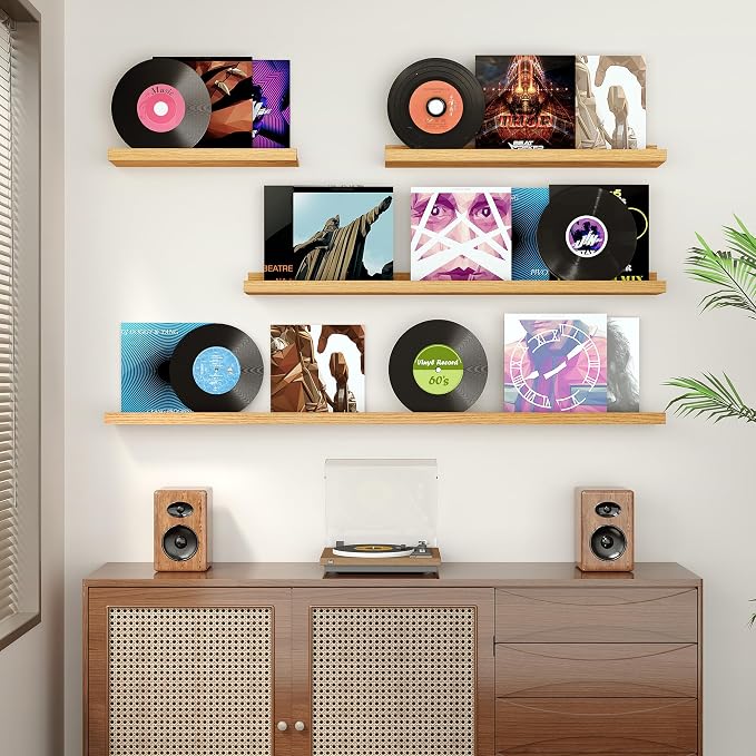 Floating Shelves for Wall, 36 inch Wood Floating Shelves Set of 2, Picture - Image 2