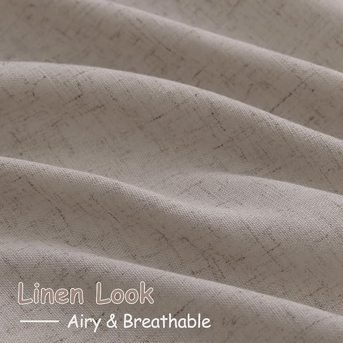 Stone Beige Curtains 90 Inches Long - Image 4