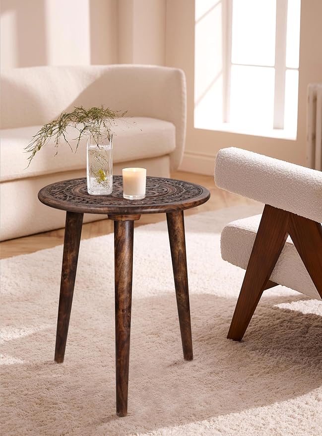 Side Tables Round with 3 Legs-Small Drink Table - Image 7