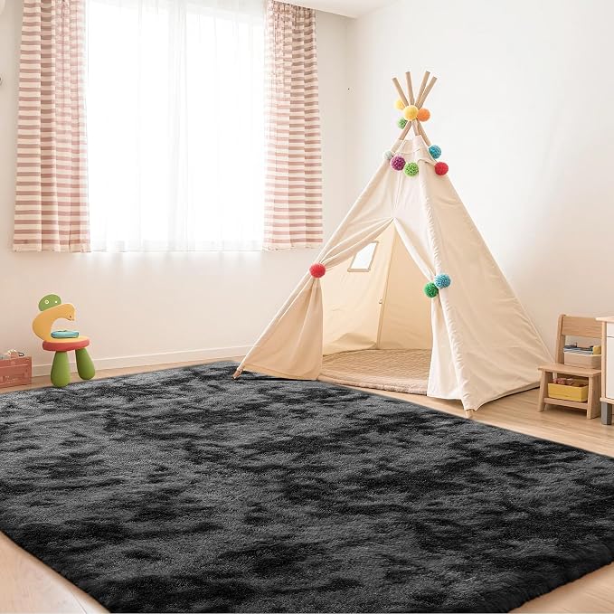 6x9 Area Rug Fluffy Shaggy - Image 4