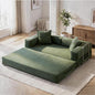 GRUSIGN 78 Inch Convertible Sofa Bed, 5-in-1 Futon Sofa Bed Pull Out Couch by GRUSIGN