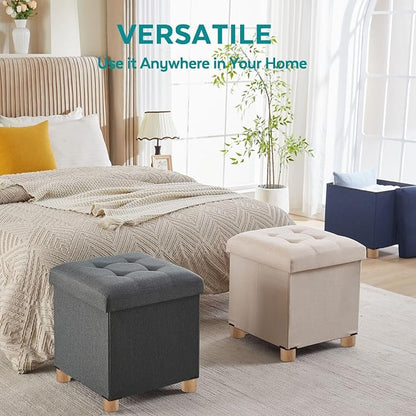 BRIAN & DANY Ottoman with Storage, Square Storage Ottoman - Image 7