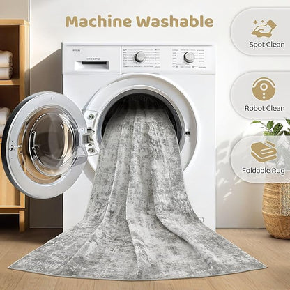 LOONGRUG 8x10 Area Rugs Washable Large Neutral Modern Living Room Rug | - Image 2