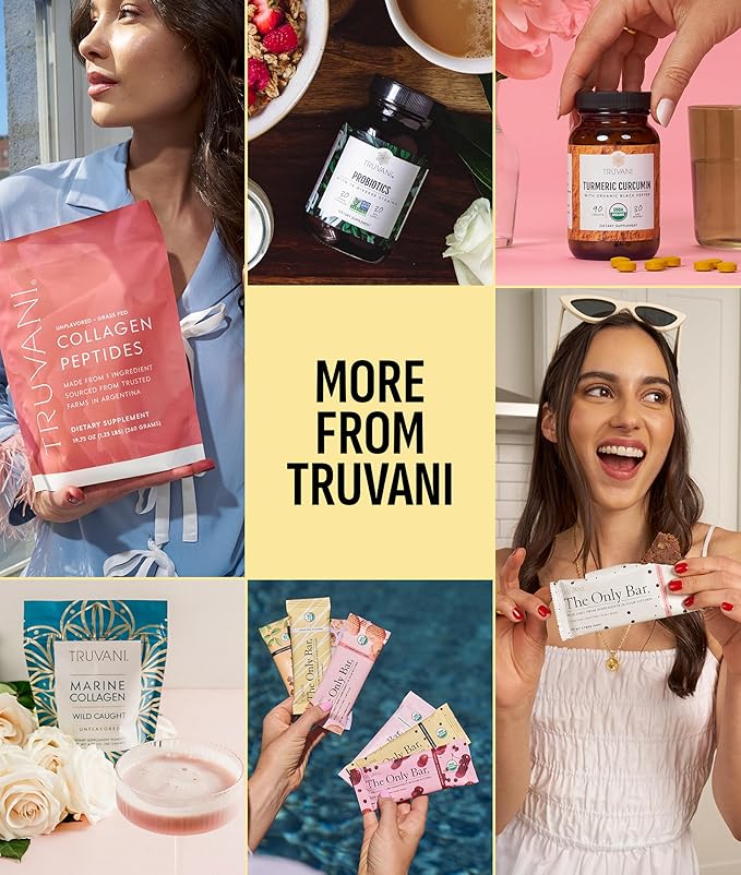 Truvani Vegan Pea Protein Powder | Banana Cinnamon | 20g Organic Plant Based Protein | 10 Servings | Keto | Gluten & Dairy Free | Low Carb | No Added Sugar