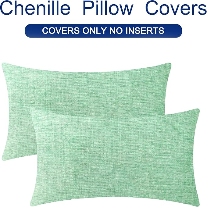 CaliTime Decorative Couch Throw Pillow Covers 26 X 16 Inches Grey Green | Pack - Image 6