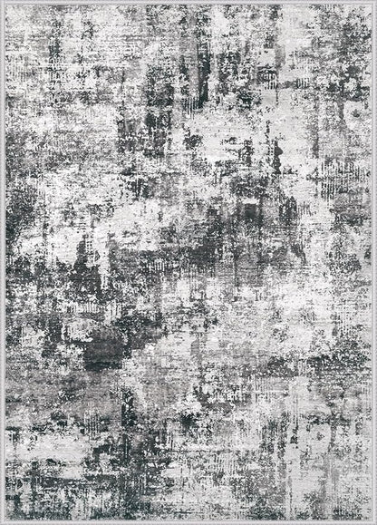 6x9 Area Rugs Washable Rug: Abstract Neutral Rugs Modern Non Slip Area Rug - Image 9