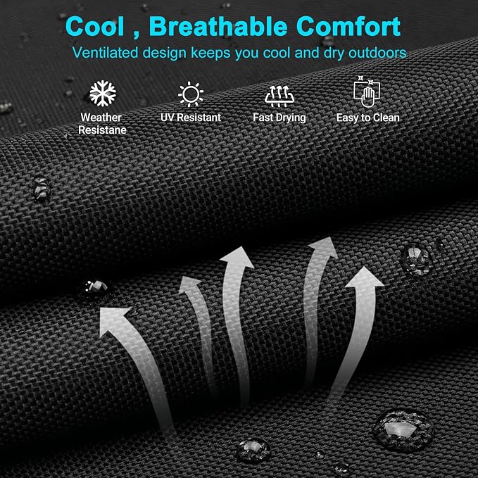 ABORON Heavy Duty Tanning Chair, Outdoor 5-Position Folding Chaise Lounge Chair - Image 4