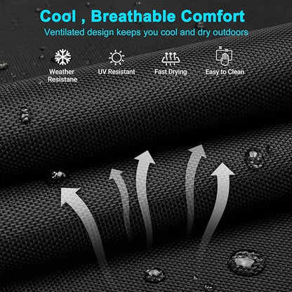 ABORON 2PK Chaise Lounge Chair, 5 Positions Padded Outdoor Tanning Chair - Image 5