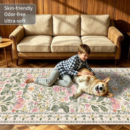 2x6 Soft Washable Runner Rugs: Velvet Feel & 5-10 Degrees Warmer Underfoot - Image 3