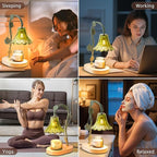 Flower Candle Warmer Lamp with Timer,Dimmable Candle Lamp Warmer,Adjustable Height Candle Warmer for All Jar Candles,Bedroom Living Room Home Decor Aesthetic Christmas Birthday Gifts (Morning Glory)