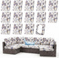 Waterproof Outdoor Cushion Covers, Stretch Patio Slipcovers | UV Resistant by hyha