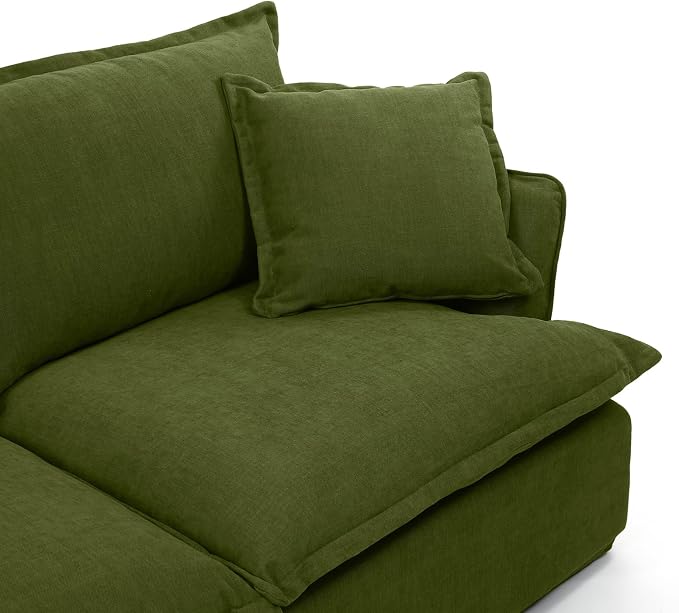 5 Seat V Shape Modular Sectional Couch Sofa - Image 6