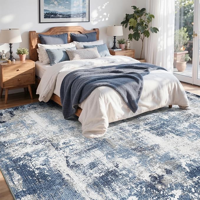 5x7 Ft Area Rugs for Living Room, Soft Non-Slip Washable Rugs Modern Abstract - Image 4