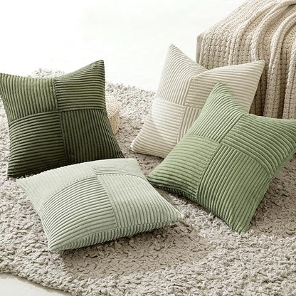 MIULEE Summer Light Green Decorative Throw Pillow Covers 20x20 Inch Set of 4 - Image 6