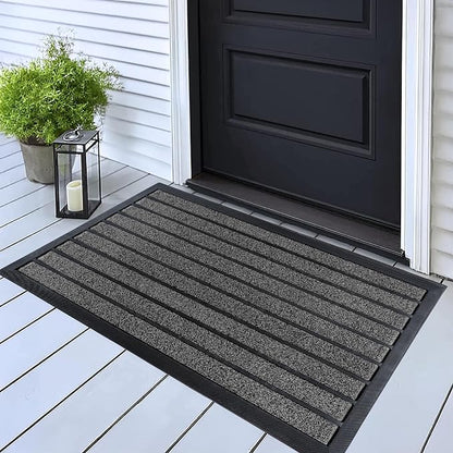 ubdyo Extra Durable Door Mat Outside Entrance | Dirt Trapping, Non-Slip Backing by UBDYO