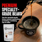 Blackout Coffee Climax Amaretto, Irish Cream & Kahlua Flavored Ground Coffee, Medium Roast - Ground Coffee, Fresh Roasted In the USA,12 oz Pouch