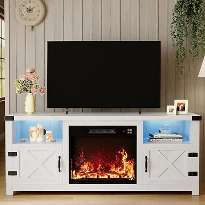 YESHOMY LED Fireplace TV Stand by SearchallYESHOMY