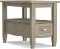 SIMPLIHOME Warm Shaker End Table by SimpliHome
