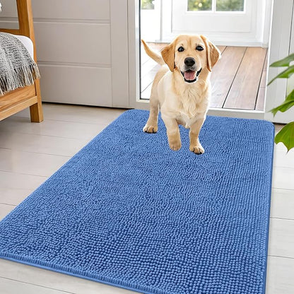 OLANLY Dog Door Mat for Muddy Paws 44x32, Super Absorbent Chenille Mud Mat | by OLANLY