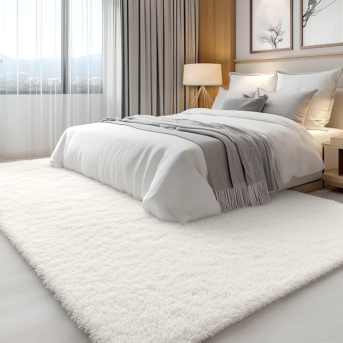 OLANLY 6x7 Area Rugs for Living Room Bedroom, Machine Washable Soft Fluffy - Image 3