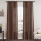 Mocha Mousse Curtains 84 Inch Length 2 Panels Set Back Tab Rod Pocke tLinen by Nanspring
