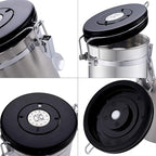 Airtight Coffee Storage Container - with Co2 Valve Coffee Bean Grounds Storage Canister Medium Blue 16oz