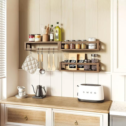 TidyCorner Upgraded Thick Floating Shelves, Solid Wood Bookshelf - Image 7