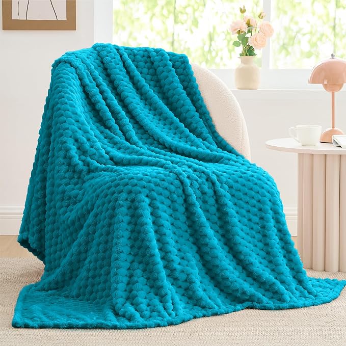 BEDELITE Jewel Blue Throw Blanket by BEDELITE