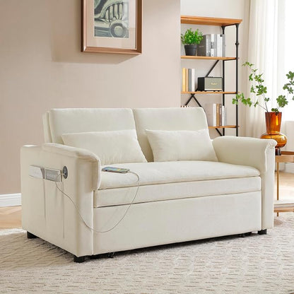 55.5" Small Sleeper Sofa Couch - Image 2