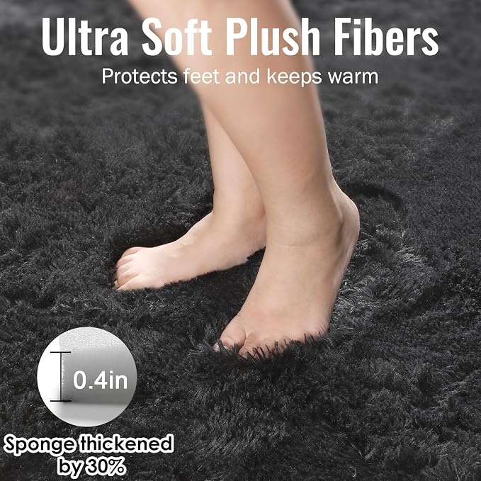 6x9 Ft Fluffy Bedroom Rugs, Fuzzy Shaggy Carpet, Indoor Plush Nursery Rugs - Image 5