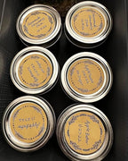 500pcs 2" Label Stickers for Jars and Lids, 4 Different Wreath Designs, Kraft Sticker Labels for Pantry, Mason Jars, Canning, Bottles