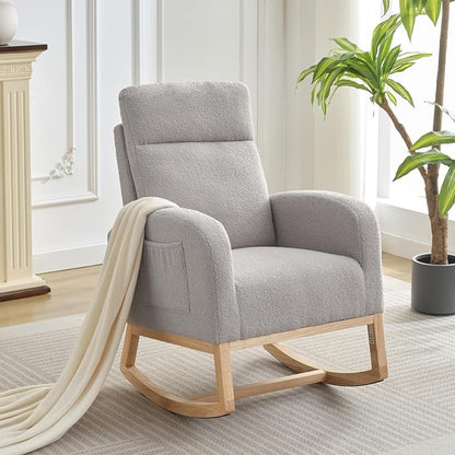 GAOMON Rocking Chair Glider for Nursery, Comfy Rocker Nursery - Image 8