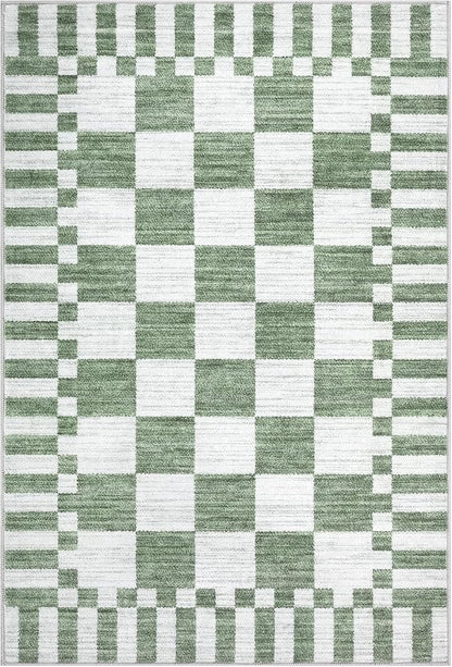 GarveeHome Checkered Washable 2x3 Rug Small Area Rugs Non-Slip - Image 4