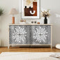 58" Sideboard Buffet Cabinet, Storage Cabinet by mixtavie