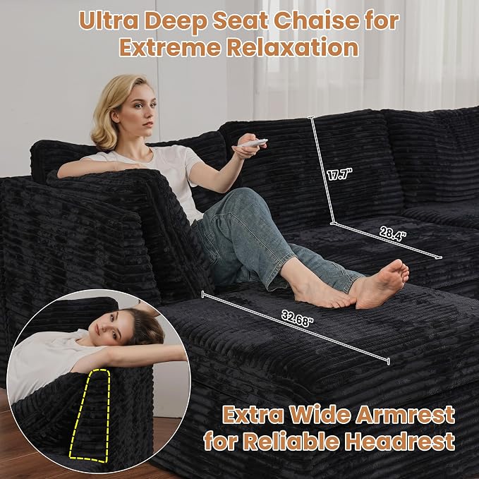 ovios 32.7 inches Ottoman Seat Module - Image 7