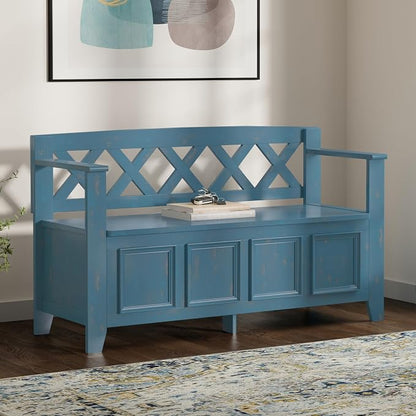 SIMPLIHOME Amherst Entryway Storage Bench - Image 2