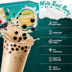 Fusion Select 5 Pack Authentic Tea Flavors Sakura, Lavender, Rose, Thai, Original Milk Tea Kit - Extra Rich Flavor Bubble Drinks, Tapioca Pearls, Straws - Complete Boba Kit