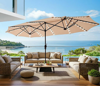 SUPERJARE 13ft Outdoor Patio Umbrella by SUPERJARE