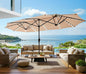 SUPERJARE 13ft Outdoor Patio Umbrella by SUPERJARE