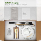 Matcha Tea Set 10-Pcs Kit, Whisk and Bowl with Spout & Measuring Spoon, Japanese Tea Making Tools, Grey