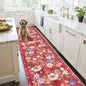 Red Floral Hallway Runner Rug 2x10 by WelcometoBabovid