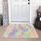 Small Fluffy Rainbow Colorful Area Rug by JiaoBaba
