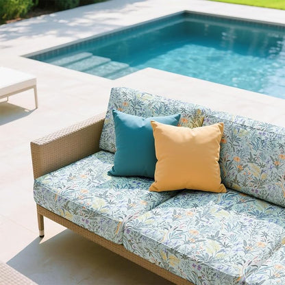8Pcs Patio Cushion Covers Stretch Outdoor Furniture Protector Slipcovers | - Image 8