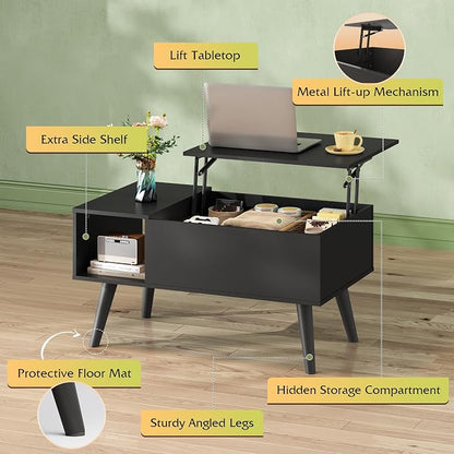 WLIVE Coffee Table for Living Room, Small Coffee Table - Image 6